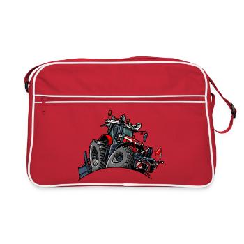 1399-RODE_TREKKER - Retro Bag - red/white - Front