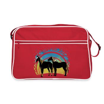 Chevaux - Sac Retro - rouge/blanc - Devant