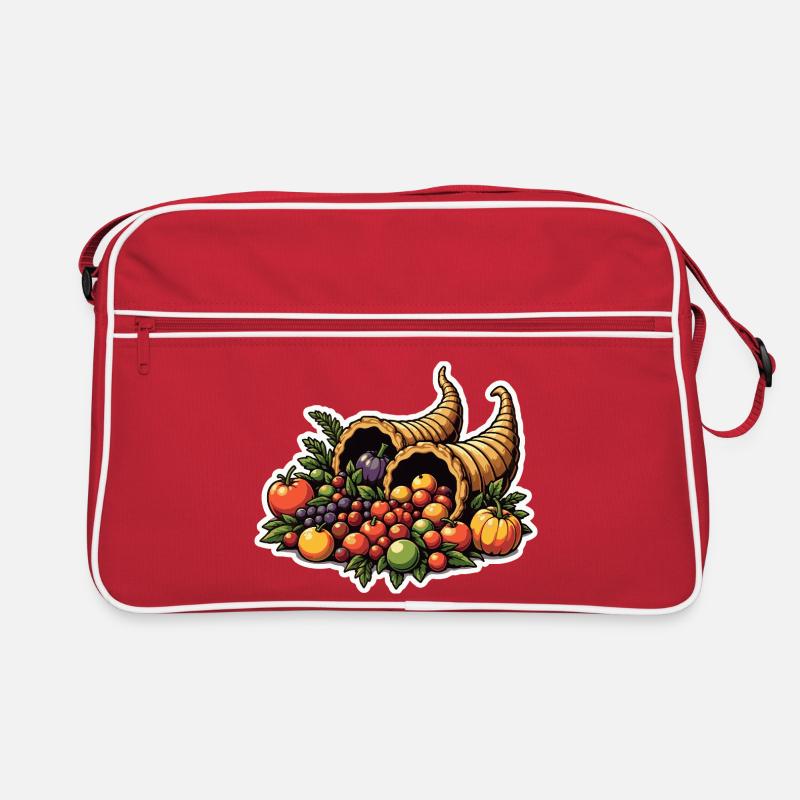 Herbsternte Füllhorn Retro Tasche