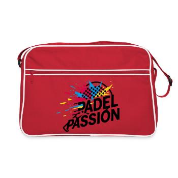 Padel Passion - Sac Retro - rouge/blanc - Devant