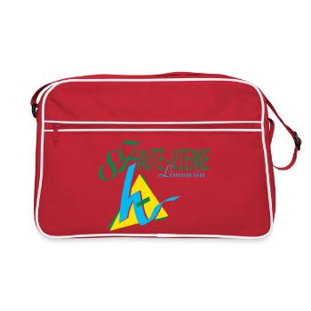 Logo Haute Vienne  87 Limousin - Sac Retro - rouge/blanc - Devant