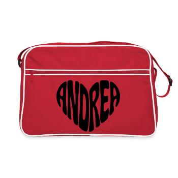 Andrea Herz - Sac Retro - rouge/blanc - Devant