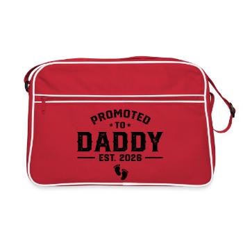 Papa Est 2026 Papa Futur Papa 2026 - Sac Retro - rouge/blanc - Devant