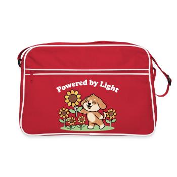 Chien Usé Léger et Tournesols - Sac Retro - rouge/blanc - Devant