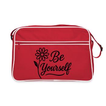 Soyez vous-même - Sac Retro - rouge/blanc - Devant