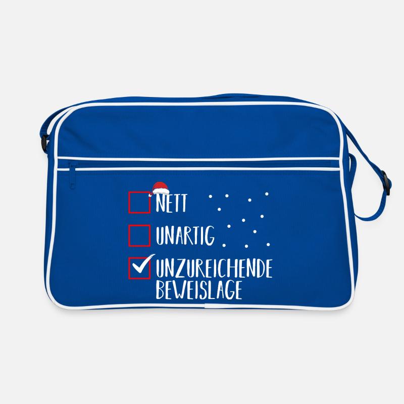 Noël du Père Noël Espiègle Noël Sac Retro
