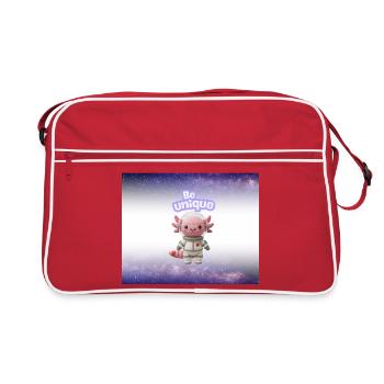 Be Unique Cuddly Astronaut - Retro Bag - red/white - Front