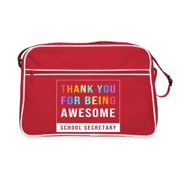 Secrétaire d’école Secrétaire d’école - Sac Retro - rouge/blanc - Devant