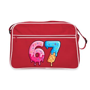 Figures Sweet 6-7 Dessert Font - Retro Bag - red/white - Front
