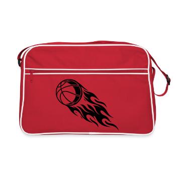 Basketball Fire - Sac Retro - rouge/blanc - Devant
