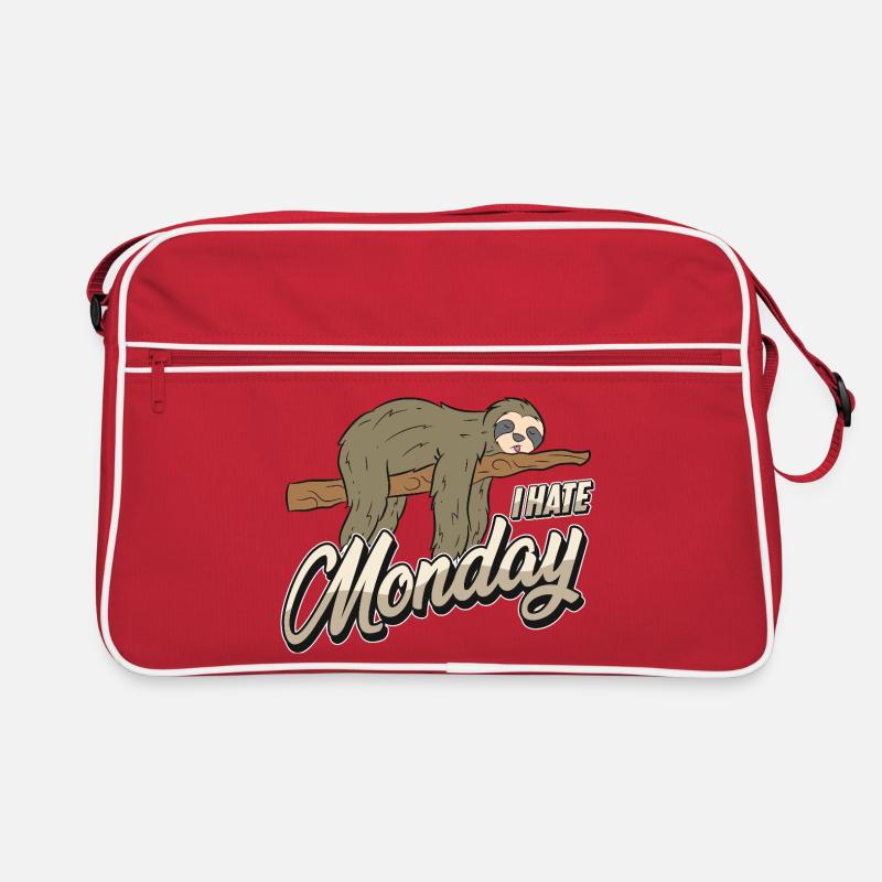 Monday-tired sloth Retro Bag