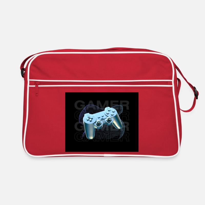 Neon Blue Controller 3D Retro Bag