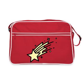 Shooting Star Comet Comic - Retro Bag - red/white - Front