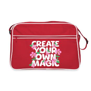Create Your Own Magic - Retro Bag - red/white - Front