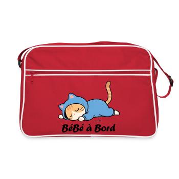 Bébé à bord - Sac Retro - rouge/blanc - Devant