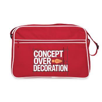 Concepteur de logo avant spécialiste du branding - Sac Retro - rouge/blanc - Devant
