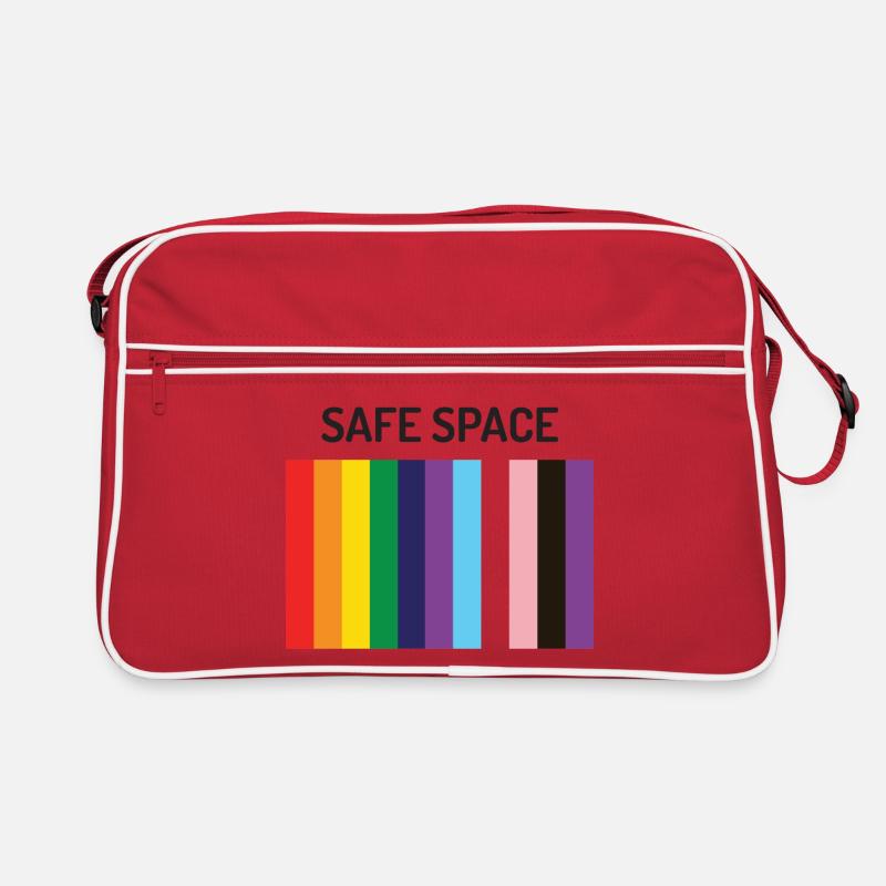 LBGTQIA+ Safe Space Pride Month Sticker Retro Bag