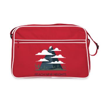 Reach New Heights Mountain Graphic - Retro Bag - red/white - Front