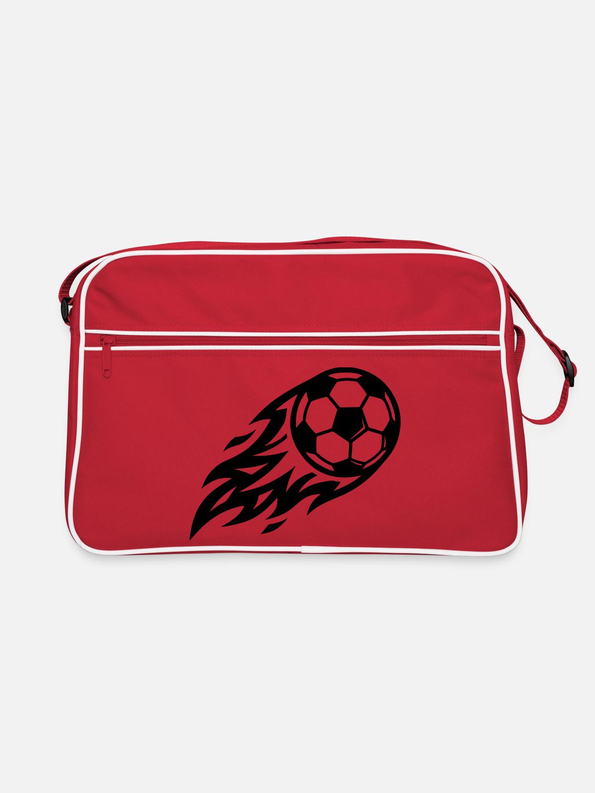 Soccer Fire Ball - Retro Bag - red/white - Front