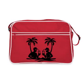 Fête d’équipe de fin d’année - Sac Retro - rouge/blanc - Devant