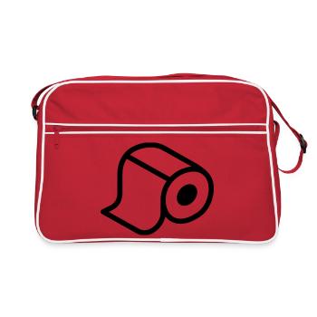 rouleau papier toilette - Sac Retro - rouge/blanc - Devant