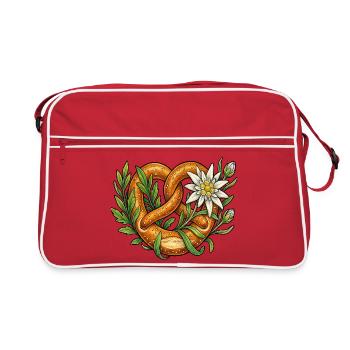 Pretzel Edelweiss Folk Festival Traditional Costume Replacement - Retro Bag - red/white - Front
