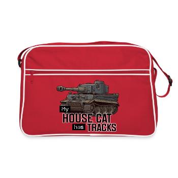 Panzer Tiger I – Mon chat domestique a des traces RCCX - Sac Retro - rouge/blanc - Devant