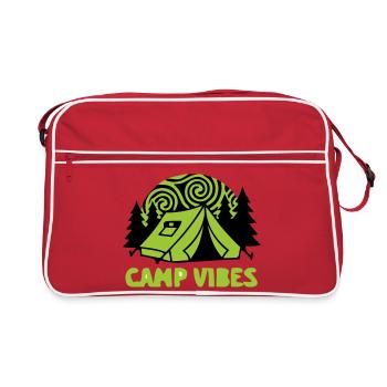 Tent Camp Vibes Logo - Sac Retro - rouge/blanc - Devant