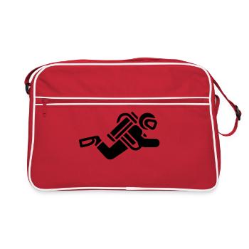 plongée - Sac Retro - rouge/blanc - Devant