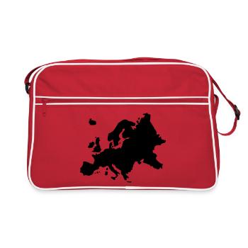 Europa - Retro Tasche - Rot/Weiß - Vorne