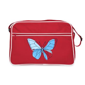 Papillon de la Ligne Bleue - Sac Retro - rouge/blanc - Devant