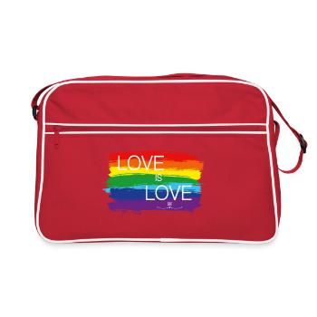 L'amour est l'amour - Sac Retro - rouge/blanc - Devant
