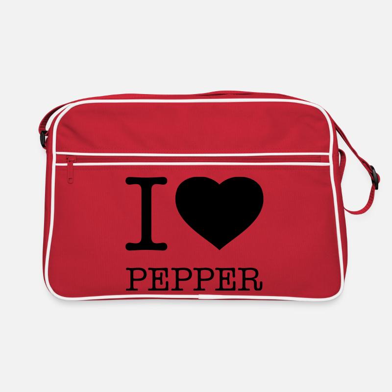 I LOVE PEPPER Pfeffer Retro Tasche