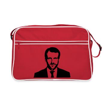 Macron Président  - Sac Retro - rouge/blanc - Devant