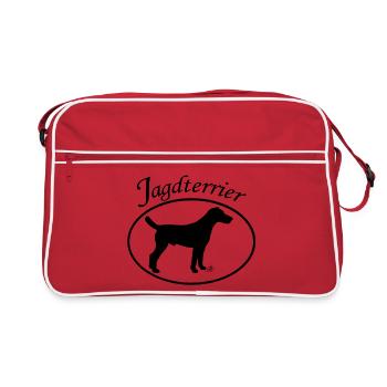 Jagdterrier - Retro Tasche - Rot/Weiß - Vorne