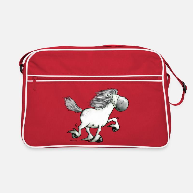 Drolliger Isländer - Islandpferd - Isi Retro Tasche