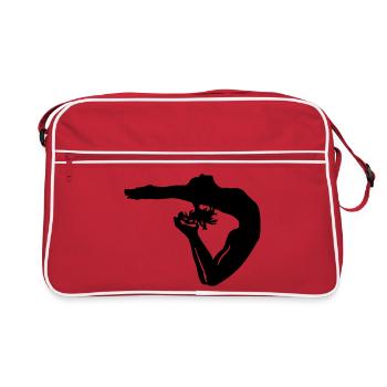 gymnastics girl - Sac Retro - rouge/blanc - Devant