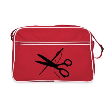 ciseaux - Sac Retro - rouge/blanc - Devant