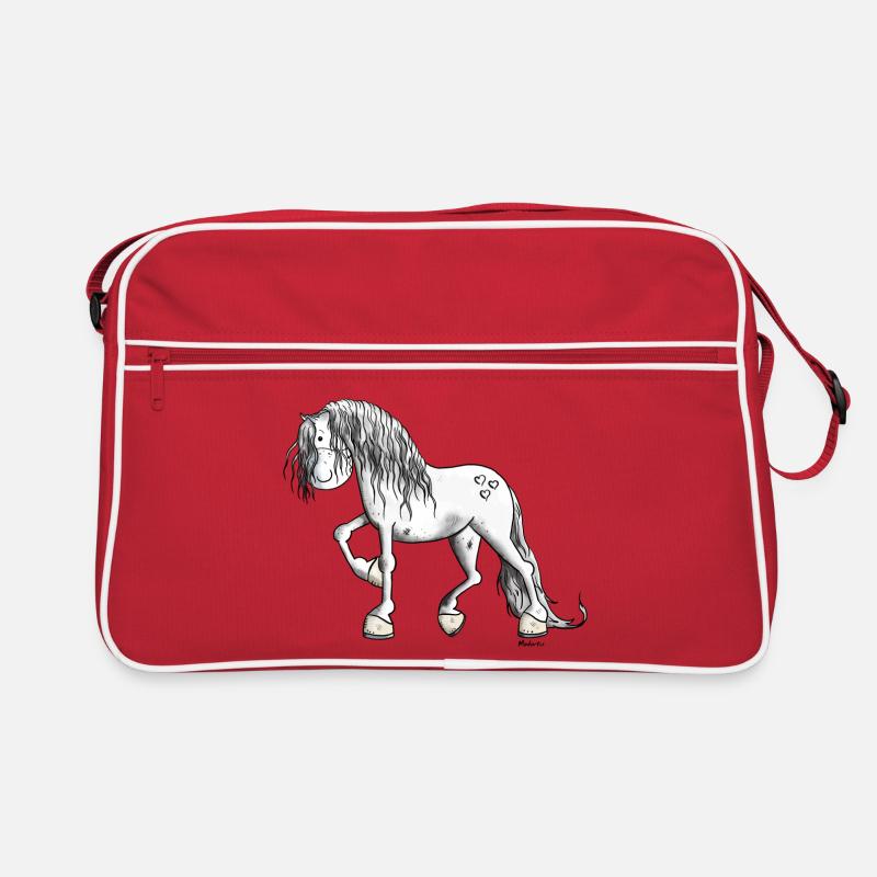 Mignon Cheval Blanc Sac Retro