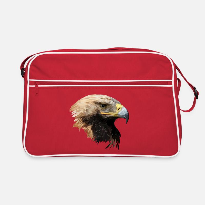 Adler - Retro Tasche - Rot/Weiß