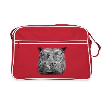 hippo - Retro Bag - red/white - Front