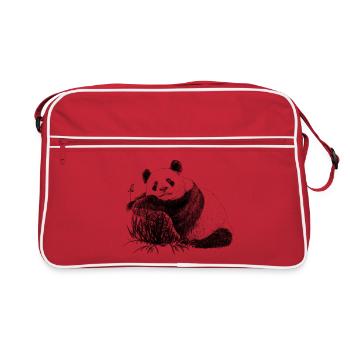 Panda - Retro Bag - red/white - Front