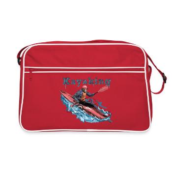 Kayak - Sac Retro - rouge/blanc - Devant