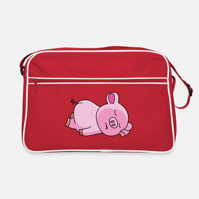 Cochon rose - design Sac Retro