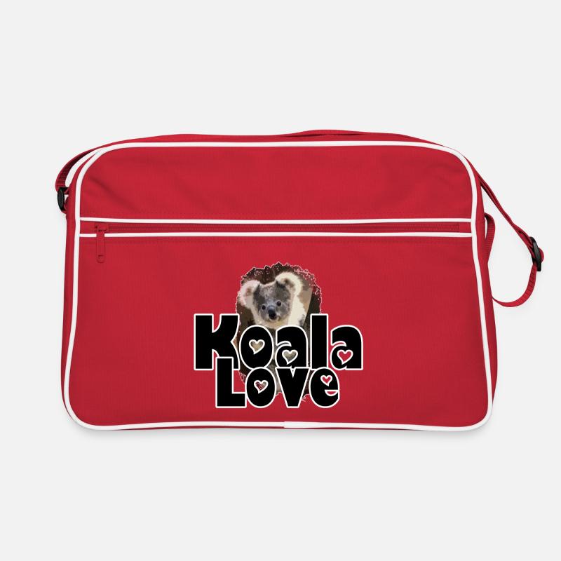 Koala Liebe Tier Tiere Australien Spruch Retro Tasche