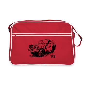IFA - P3 - Sachsenring - Retro Tasche - Rot/Weiß - Vorne