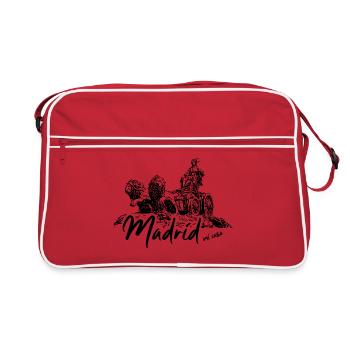 Madrid - Retro Tasche - Rot/Weiß - Vorne