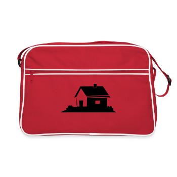 Haus - Retro Tasche - Rot/Weiß - Vorne