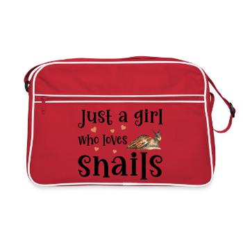 Snail snails - Retro Bag - red/white - Front