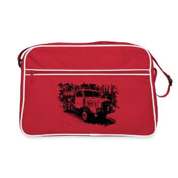 IFA Horch Camion Benne basculante - Sac Retro - rouge/blanc - Devant